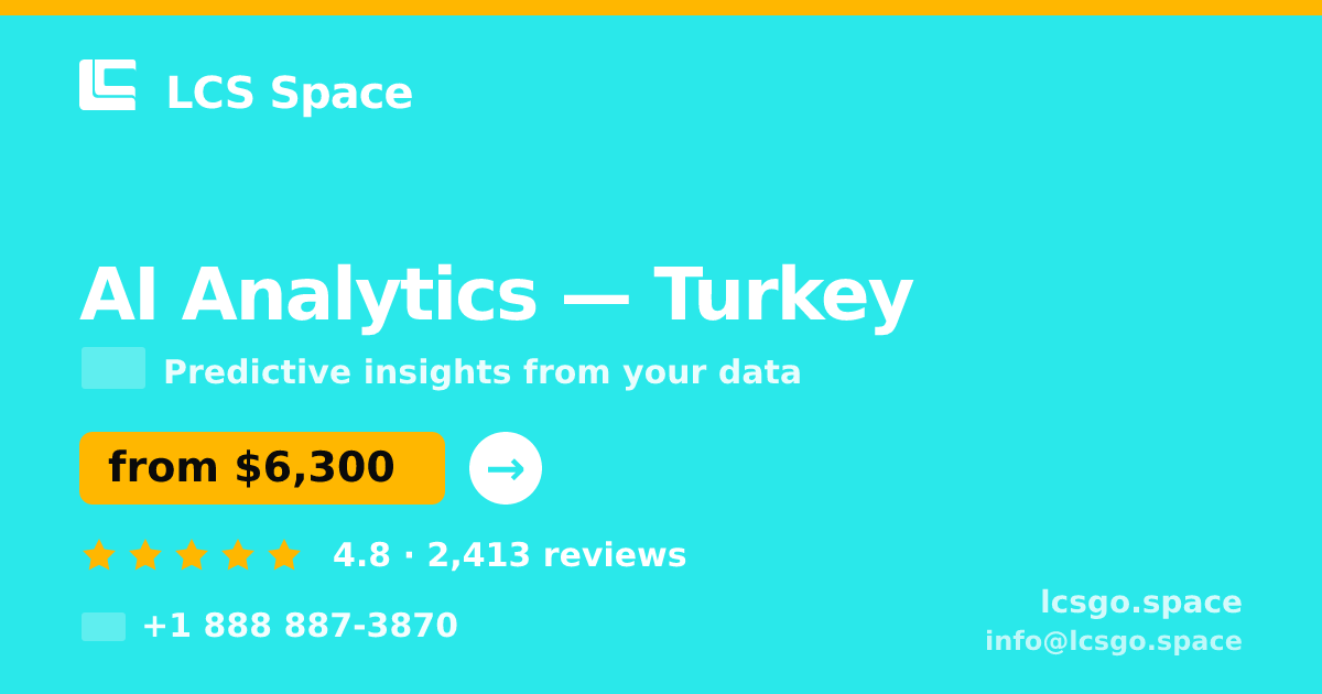 AI Analytics in Ankara — from $4,300, rated 4.6/5 by 1346 clients. LCS Space.