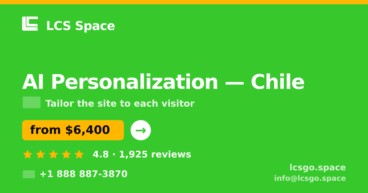 AI Personalization in Santiago — from $4,400, rated 4.9/5 by 2908 clients. LCS Space.