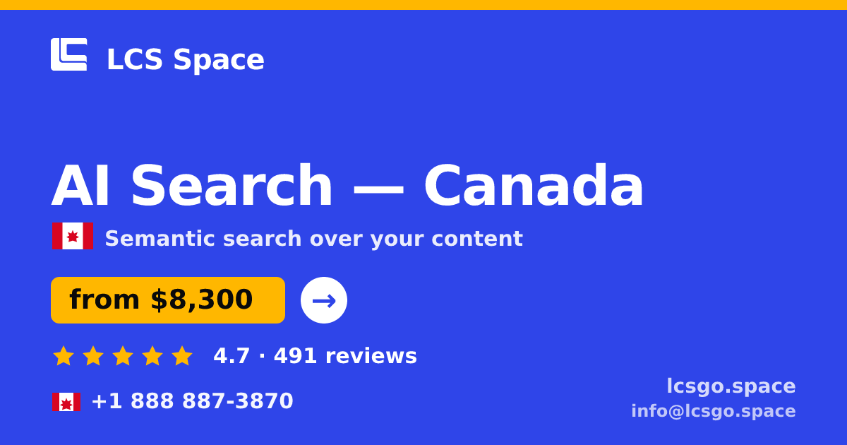 AI Search in Vancouver — from $9,300, rated 4.6/5 by 646 clients. LCS Space.