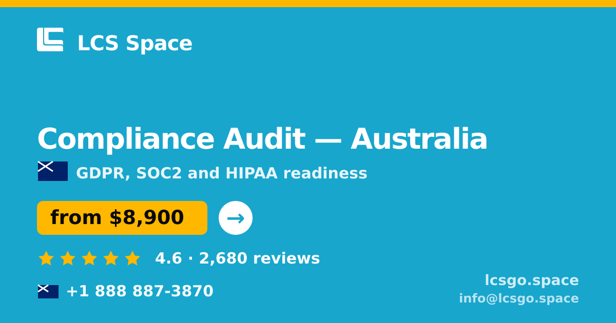 Compliance Audit in Perth — from $12,000, rated 4.9/5 by 1316 clients. LCS Space.