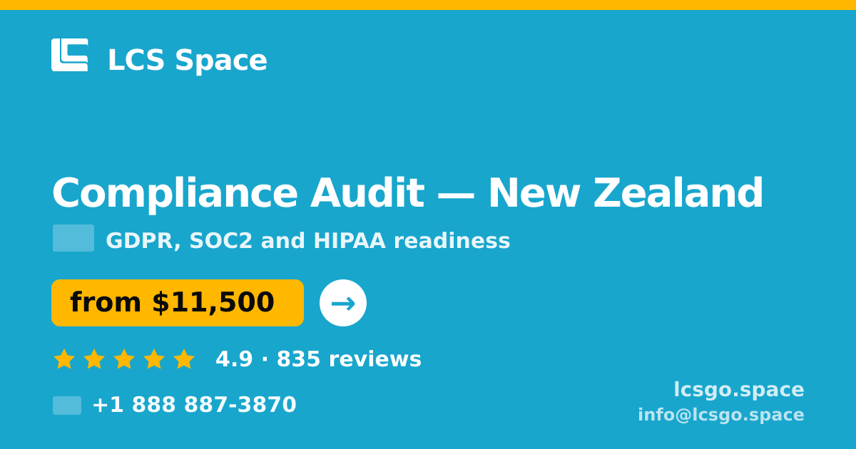 Compliance Audit in Auckland — from $13,000, rated 4.6/5 by 2277 clients. LCS Space.