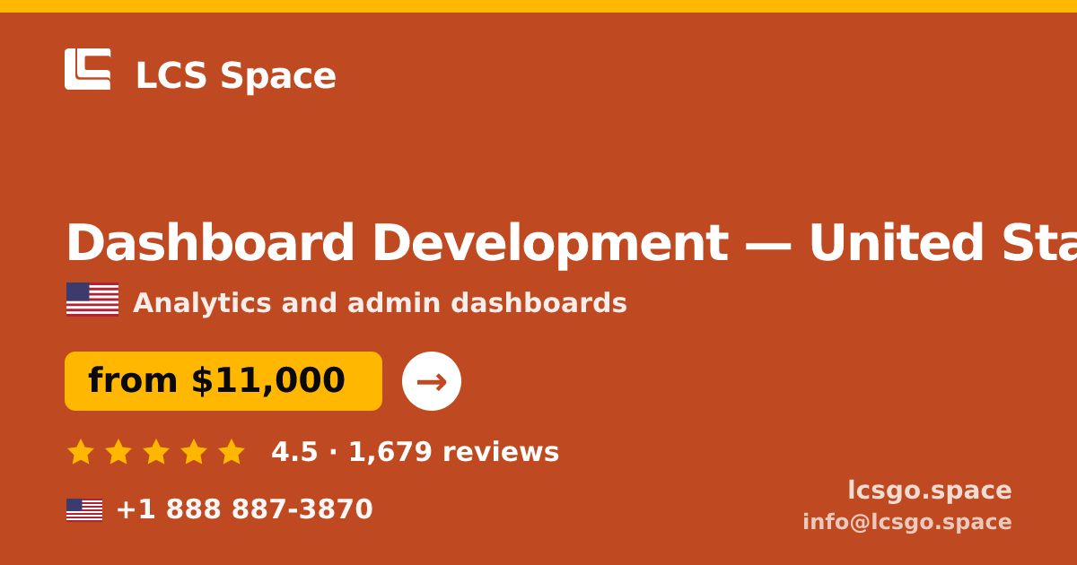 Dashboard Development in Miami — from $11,000, rated 4.6/5 by 543 clients. LCS Space.