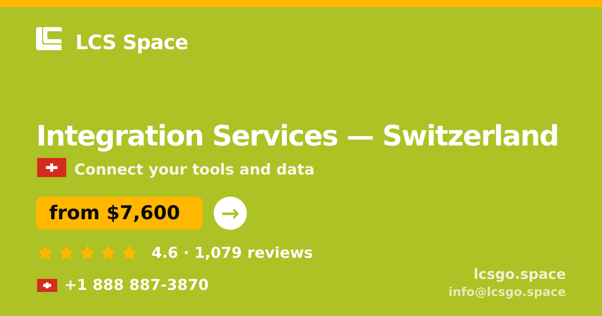 Integration Services in Geneva — from $11,500, rated 4.9/5 by 2789 clients. LCS Space.