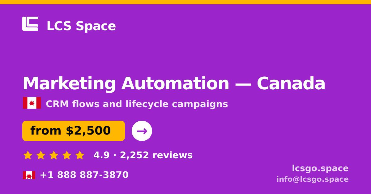 Marketing Automation in Calgary — from $2,200/mo, rated 4.6/5 by 938 clients. LCS Space.