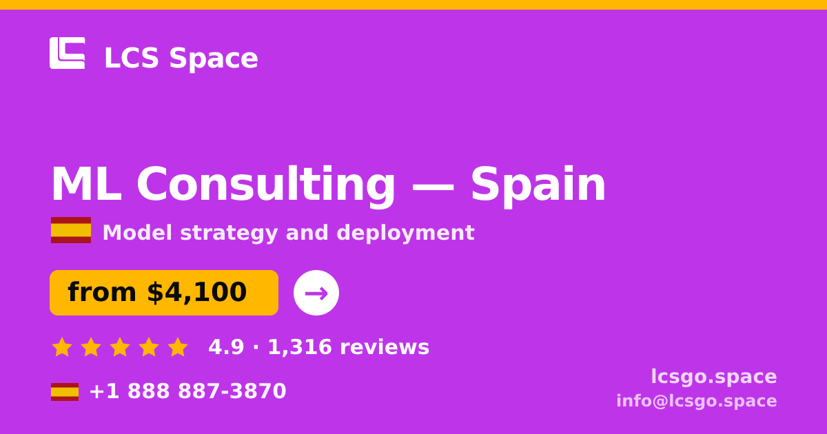 ML Consulting in Spain — from $4,100, rated 4.9/5 by 1316 clients. LCS Space.