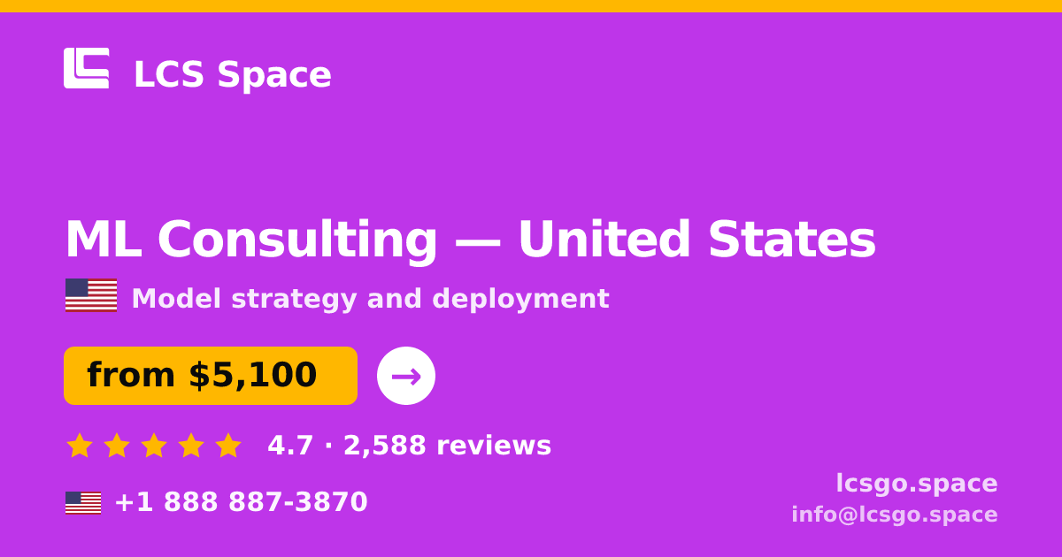 ML Consulting in Las Vegas — from $5,200, rated 4.8/5 by 1001 clients. LCS Space.