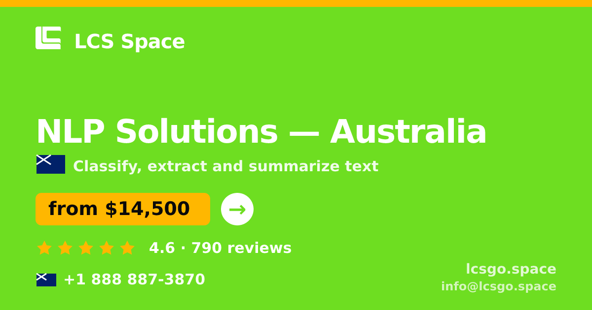 NLP Solutions in Perth — from $12,500, rated 4.7/5 by 1357 clients. LCS Space.