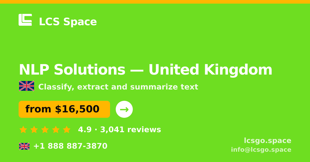 NLP Solutions in Liverpool — from $10,500, rated 4.7/5 by 3460 clients. LCS Space.