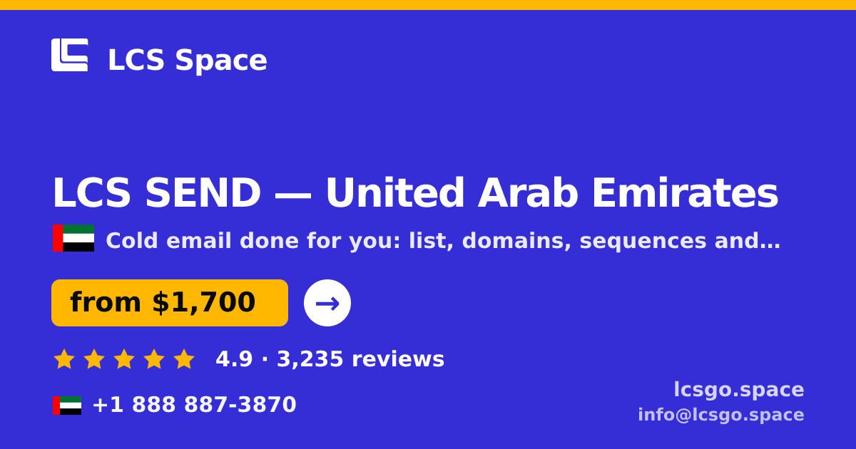 LCS SEND in United Arab Emirates — from $1,700/mo, rated 4.9/5 by 3235 clients. LCS Space.