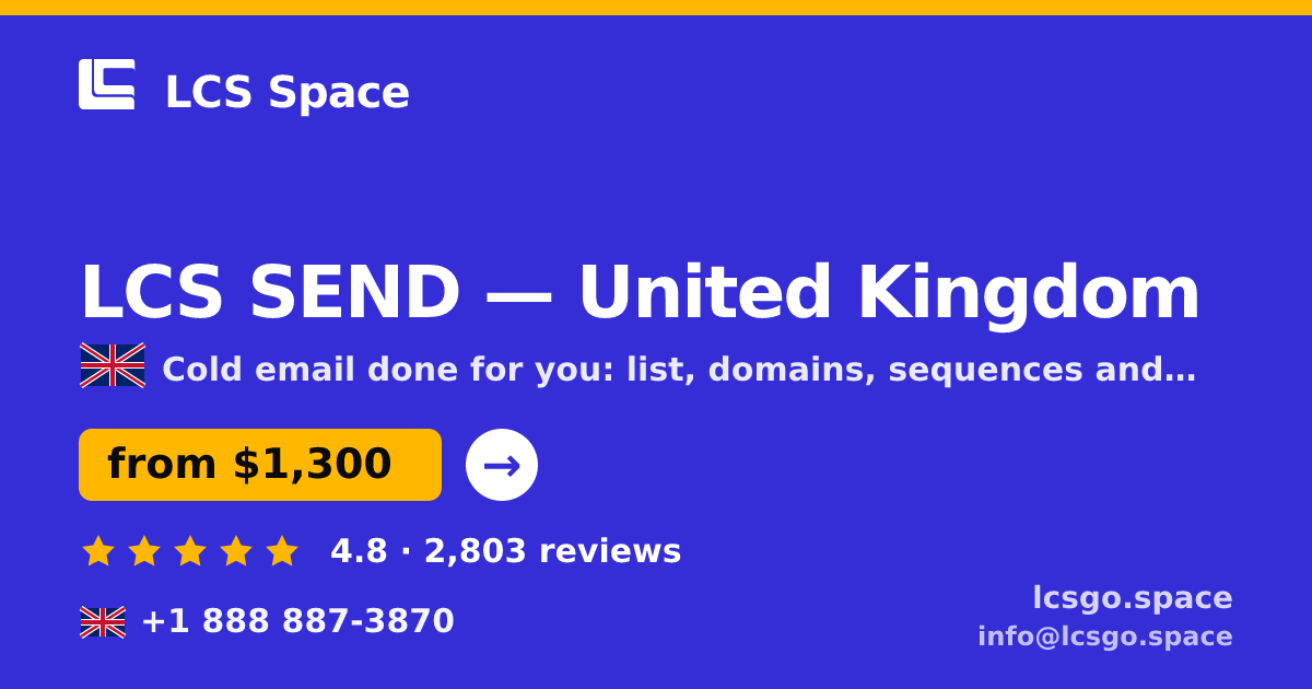 LCS SEND in United Kingdom — from $1,300/mo, rated 4.8/5 by 2803 clients. LCS Space.