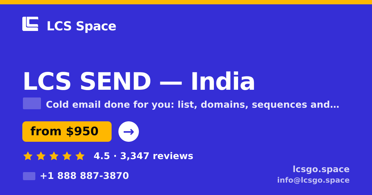 LCS SEND in India — from $950/mo, rated 4.5/5 by 3347 clients. LCS Space.