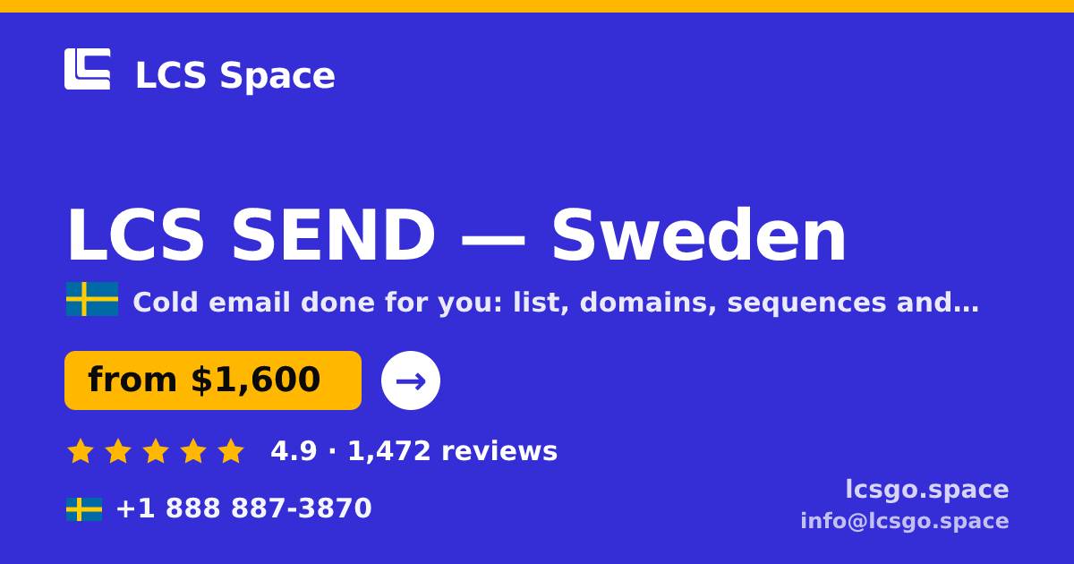 LCS SEND in Stockholm — from $1,800/mo, rated 4.7/5 by 1853 clients. LCS Space.