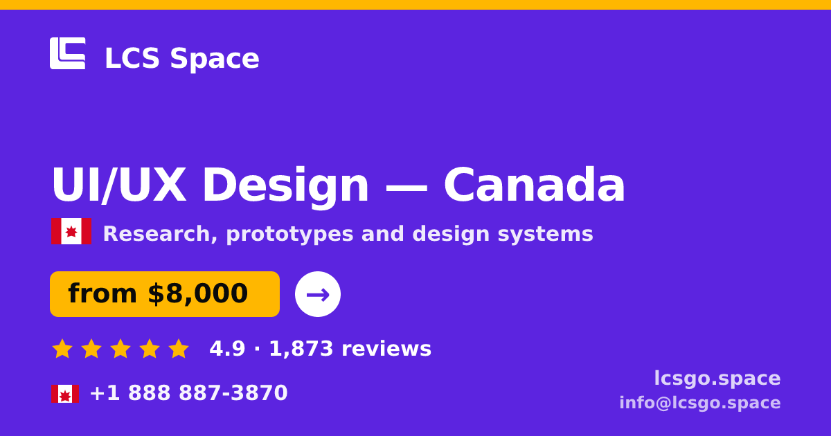UI/UX Design in Calgary — from $6,600, rated 4.6/5 by 1986 clients. LCS Space.