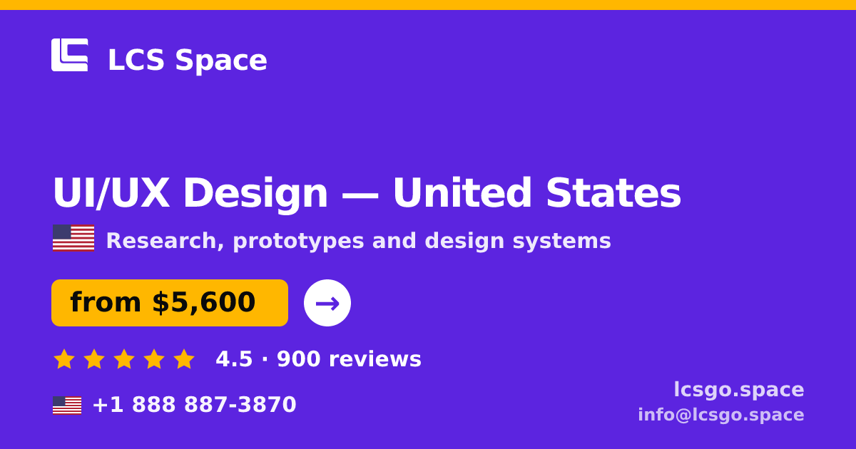 UI/UX Design in Philadelphia — from $7,400, rated 4.9/5 by 845 clients. LCS Space.