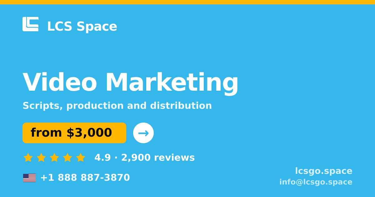 Video Marketing in the USA — from $3,000, rated 4.9/5 by 2900 clients. LCS Space.